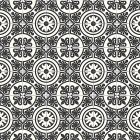 Printed carpet BLACK CEMENT TILES